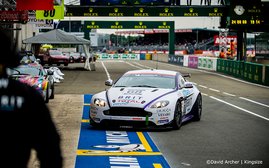 The GT4 Aston Martin